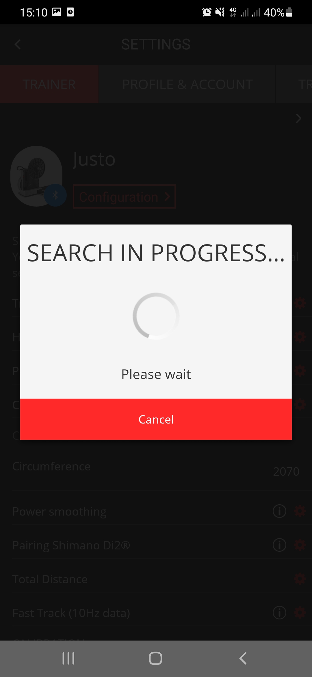 Shimano Di2® Pairing function for trainer Justo Elite Knowledge Base